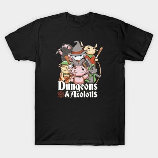 Axolotl Adventures: Dungeons and Costumes Await! T-Shirt